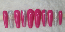 Load image into Gallery viewer, Two Toned Pink Sparkle | Press on Nails
