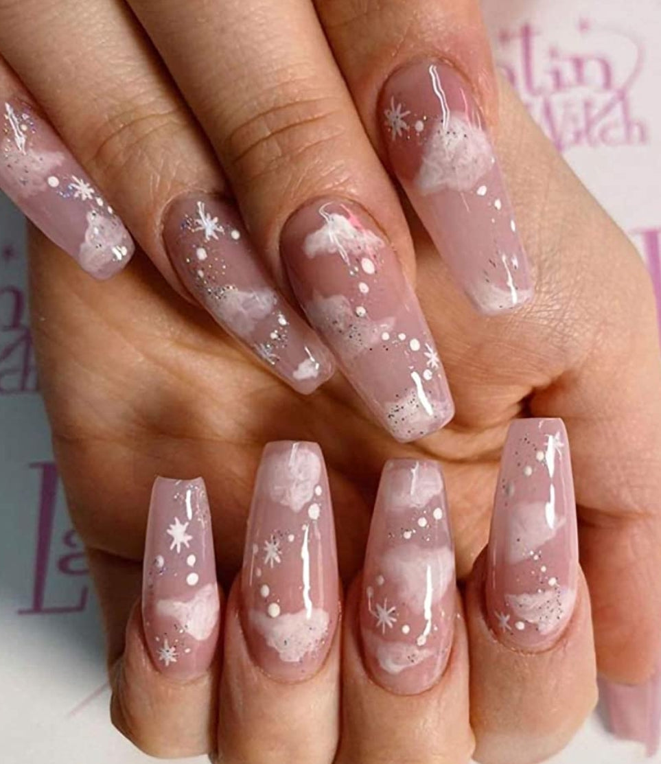 Pink Cloud Sky | Press on Nails