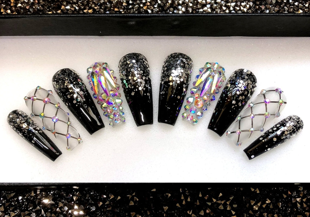 Diamond Sparkle Vixin | Press on Nails
