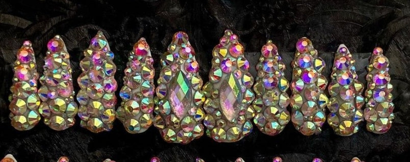 Crazy Jeweled Gemz | Press on Nails