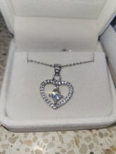 Load image into Gallery viewer, Italian Sterling Silver Heart Necklace
