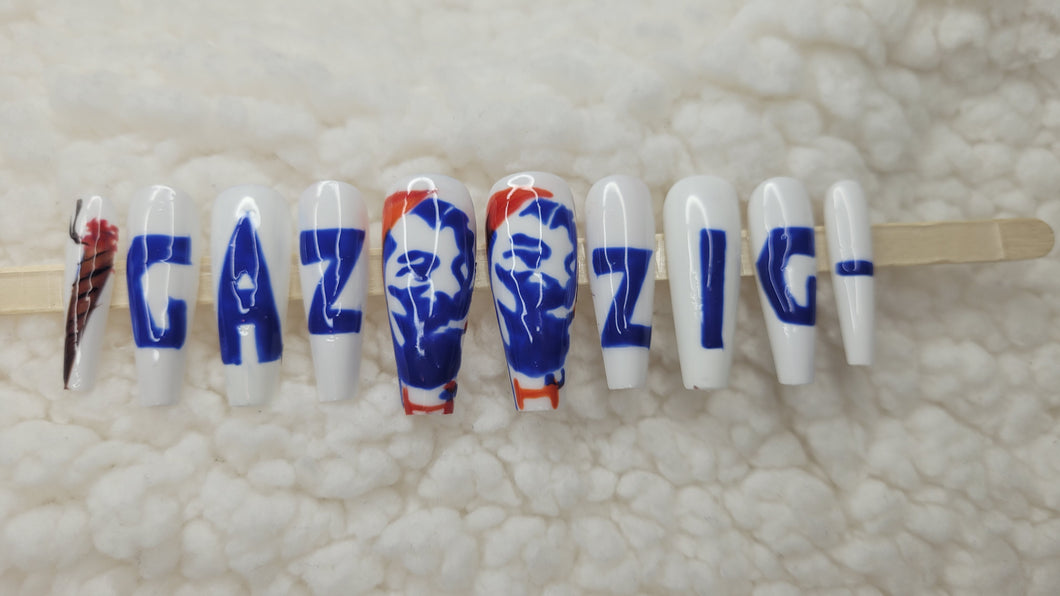 ZigZag Man | Press on Nails