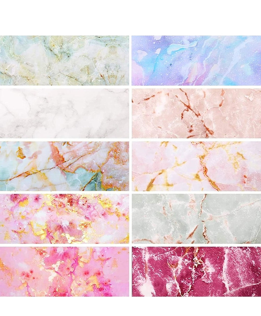 Marble Nail Foil Papers