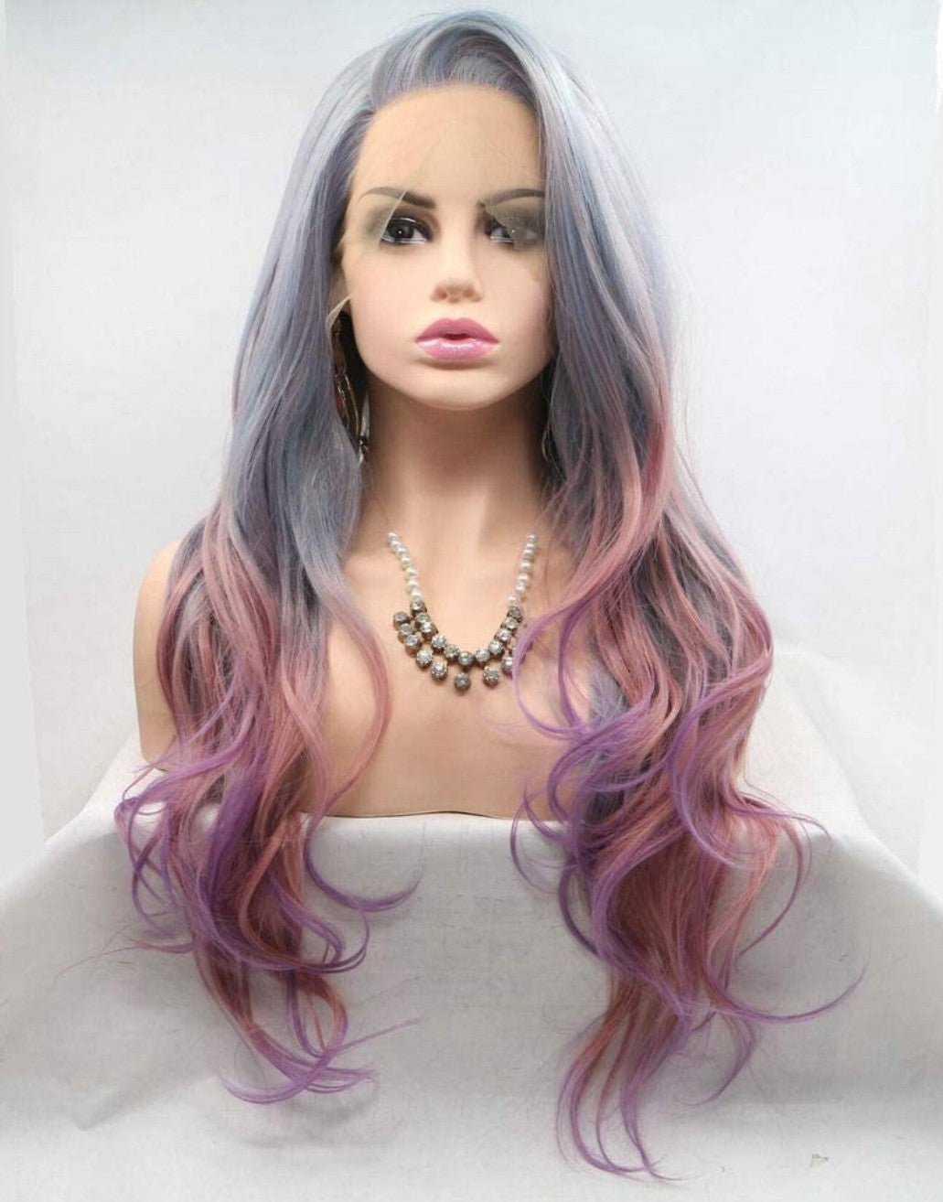 Ombre Pink Lacefront Wig