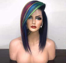 Load image into Gallery viewer, Custom Multi Color Short Lacefront Wig
