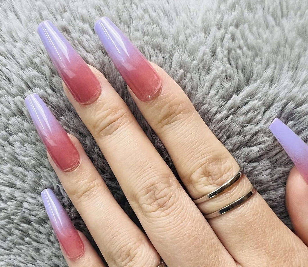 Ombre Purple And Rose